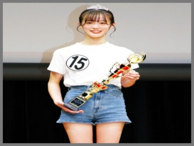 中島瑠菜,トロフィーを持っている,画像